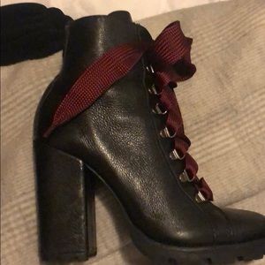 Schutz high heeled booties